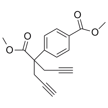 Benzeneacetic acid, 4-(methoxycarbonyl)-α,α-di-2-propyn-1-yl-, methyl ester